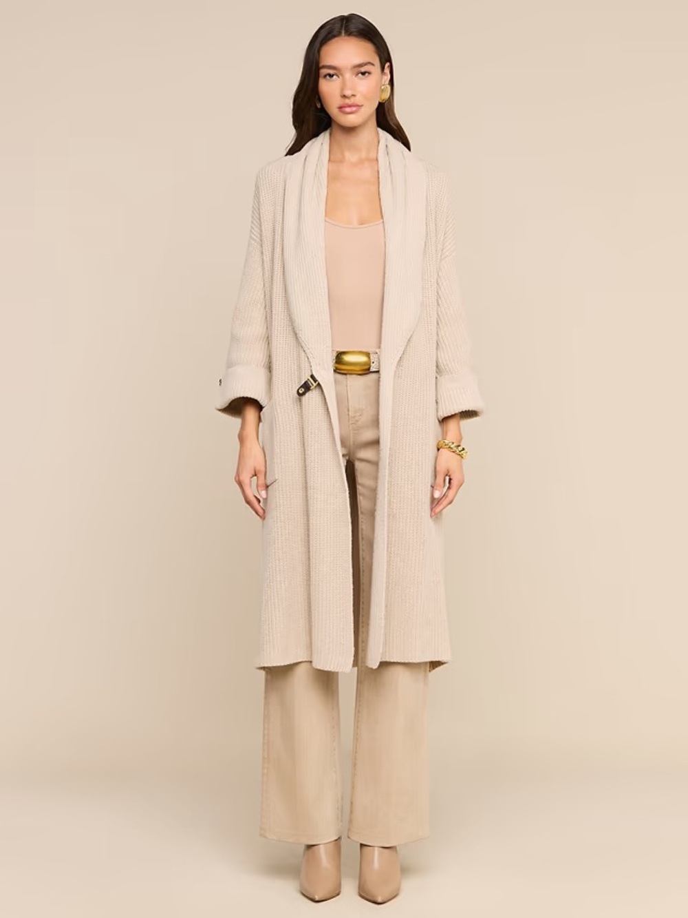 L'AGENCE orielle cardigan almond milk new tags won’t leave up long! Sz med’